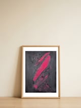 A hint of pink — framed, leaning against the wall thumbnail