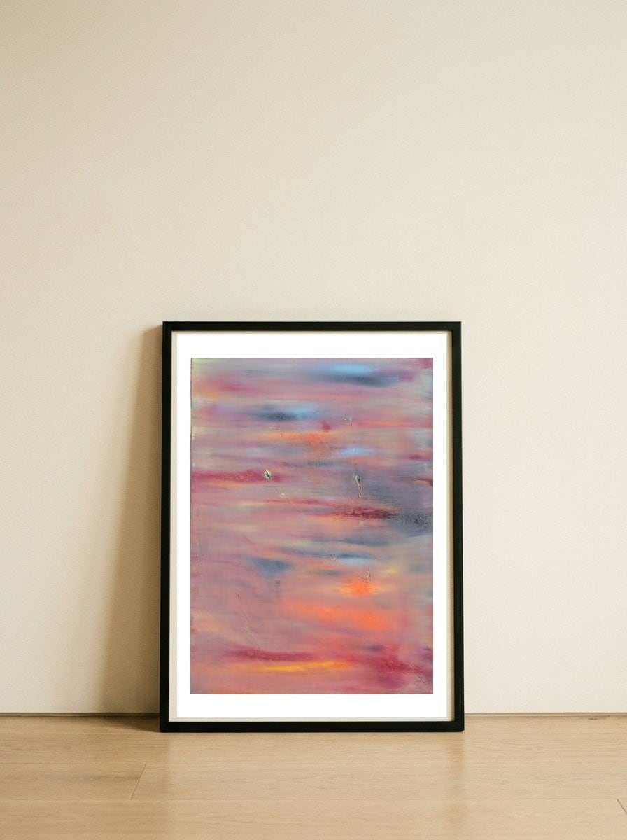 The Sun Will Come Through — framed, leaning against the wall
