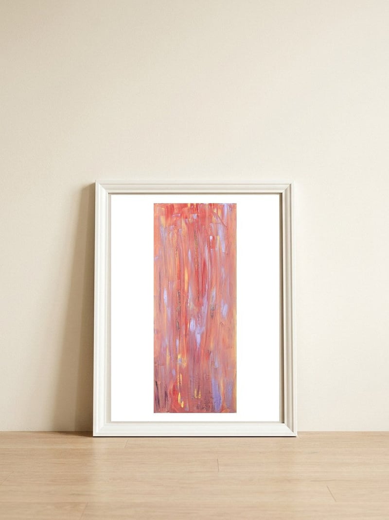 Fireworks Night Sky — framed, leaning against the wall
