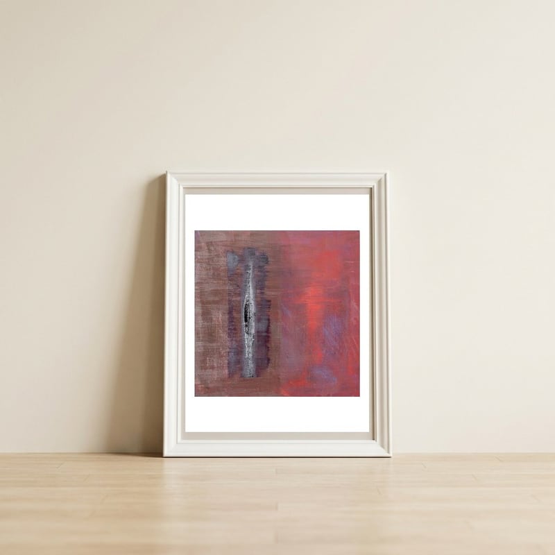 Two Tone — framed, leaning against the wall