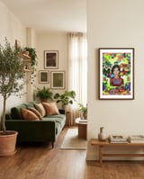 Alberto Y Graffitis 2 framed in a grounding room thumbnail
