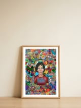 Alberto Y Graffitis 4 — framed, leaning against the wall thumbnail