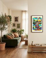 Alberto Y Graffitis 5 framed in a grounding room thumbnail