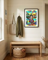 Alberto Y Graffitis 5 framed in a relaxed room thumbnail