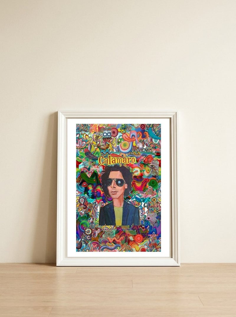 Andres Y Graffitis — framed, leaning against the wall