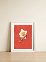 FAST FOOD / Egg and Bacon — framed, leaning against the wall thumbnail