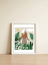 Trust the wait. Embrace the uncertainty. Enjoy the beauty of becoming. — framed, leaning against the wall thumbnail