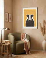 FAUNA / Badger framed in a tender room thumbnail