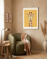 FAUNA / Giraffe framed in a tender room thumbnail