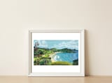 Moureeses Bay — framed, leaning against the wall thumbnail