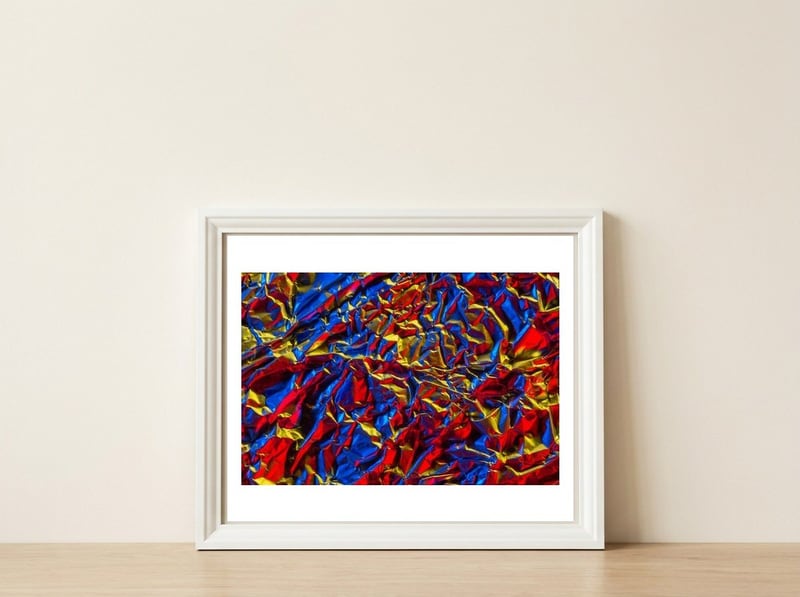 Aluminium Foil — framed, leaning against the wall
