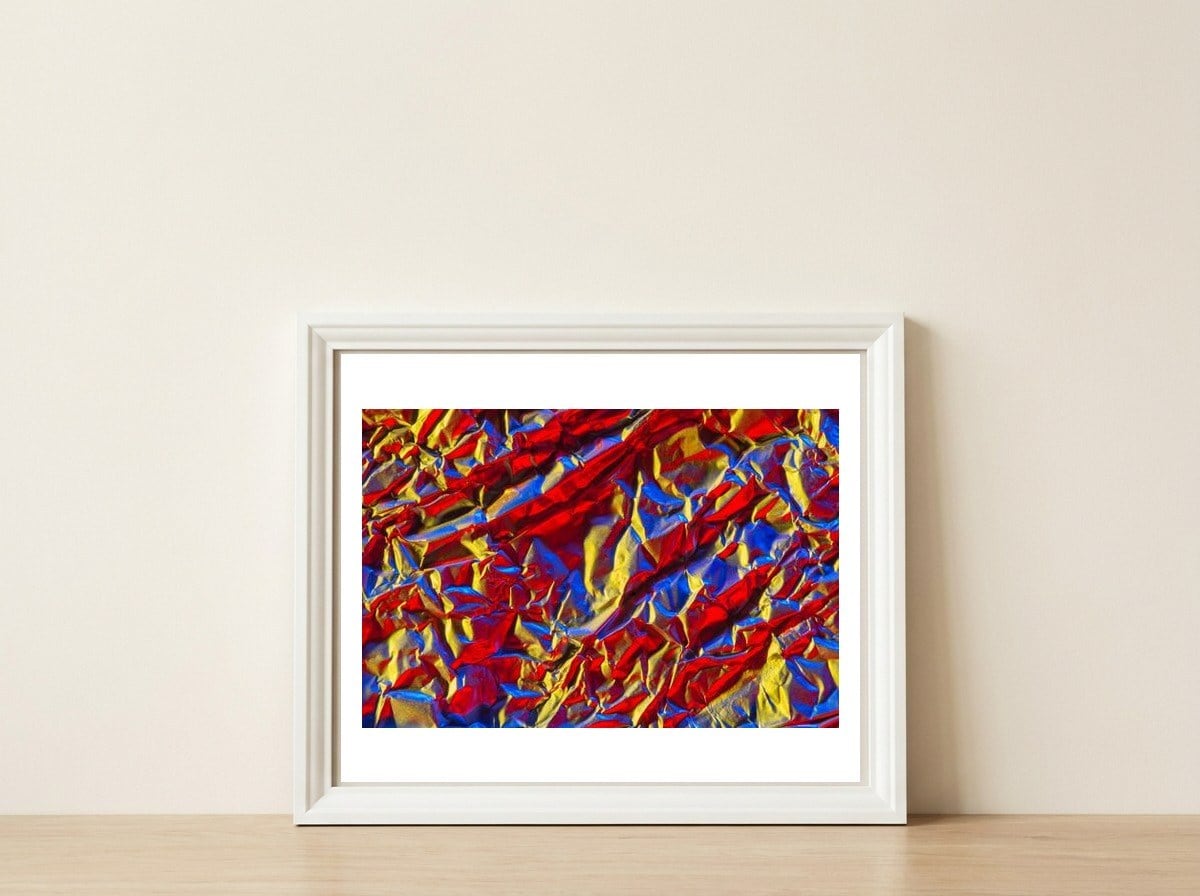 Aluminium Foil — framed, leaning against the wall