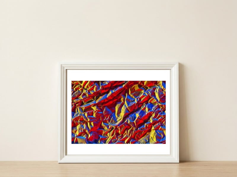 Aluminium Foil — framed, leaning against the wall