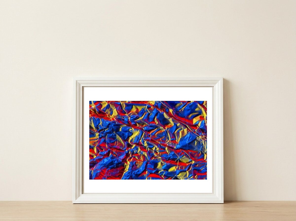 Aluminium Foil — framed, leaning against the wall
