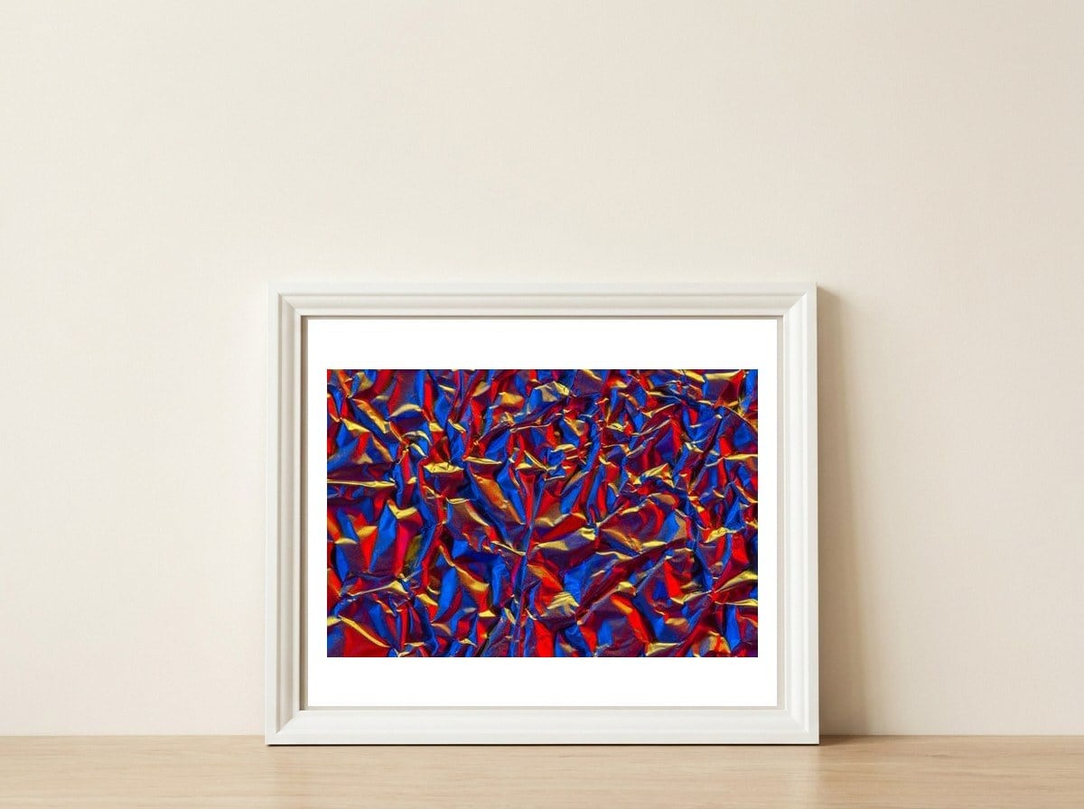 Aluminium Foil — framed, leaning against the wall