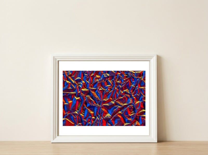 Aluminium Foil — framed, leaning against the wall