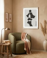 ACHROMATIC NO.4 framed in a tender room thumbnail