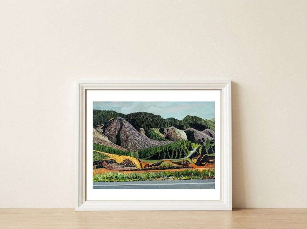 Whangamoa — framed, leaning against the wall