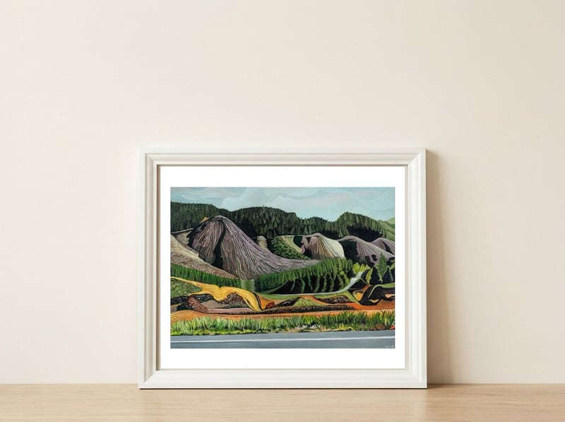 Whangamoa — framed, leaning against the wall