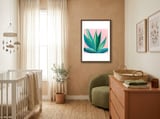 Southwest Agave framed in a tender room thumbnail