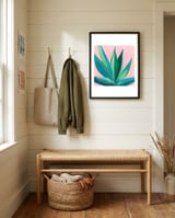 Southwest Agave framed in a relaxed room thumbnail