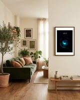 The Creation of Earth framed in a grounding room thumbnail