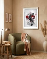 Black Koi framed in a tender room thumbnail