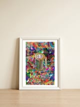 Graffitis 2021 Tapiz 44 — framed, leaning against the wall thumbnail