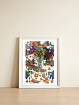 Graffitis 2021 Tapiz 47 B — framed, leaning against the wall thumbnail