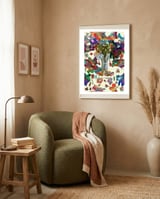 Graffitis 2021 Tapiz 47 B framed in a tender room thumbnail
