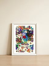 Graffitis 2021 Tapiz 58 B — framed, leaning against the wall thumbnail