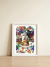 Graffitis 2021 Tapiz 61 B — framed, leaning against the wall thumbnail