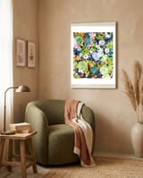 Watercolor Succulents framed in a tender room thumbnail