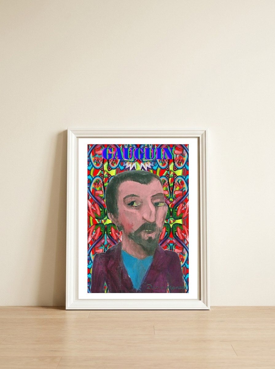 Gauguin 1 — framed, leaning against the wall