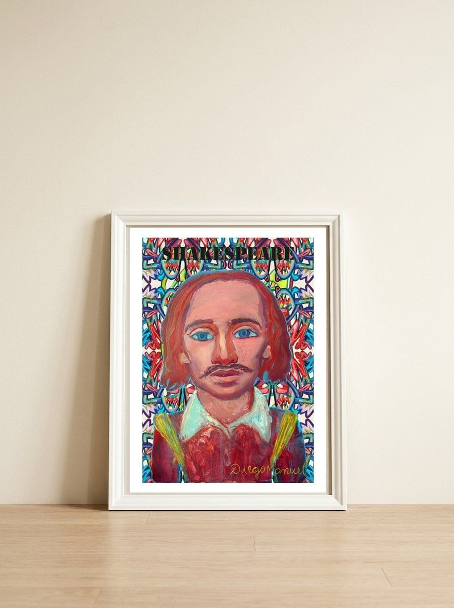 Shakespeare 2b — framed, leaning against the wall