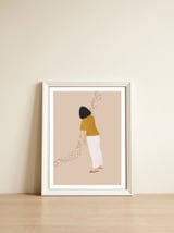 Moody Woman — framed, leaning against the wall thumbnail
