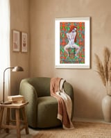 Chica Pelirroja framed in a tender room thumbnail