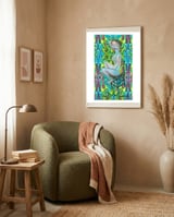 Chica Verde 1 framed in a tender room thumbnail