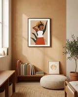 Indian Woman - Modern Boho framed in a gentle room thumbnail