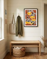 Lemon Tree Branches framed in a relaxed room thumbnail