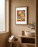 Lemon Tree Branches framed in a serene room thumbnail