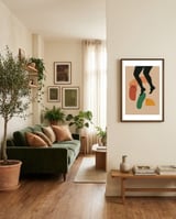 Abstract Modern Boho Shapes framed in a grounding room thumbnail