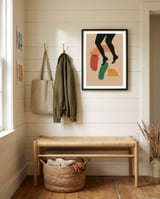 Abstract Modern Boho Shapes framed in a relaxed room thumbnail