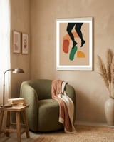 Abstract Modern Boho Shapes framed in a tender room thumbnail