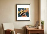 Woman Silhouette Art framed in a focused room thumbnail