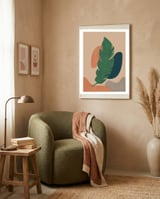 Abstract Banana Leaf framed in a tender room thumbnail