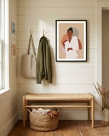 Boho Aesthetic Female framed in a relaxed room thumbnail