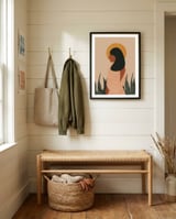 Bohemian Woman framed in a relaxed room thumbnail