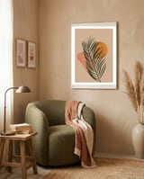Palm Leaf Boho Tropical framed in a tender room thumbnail