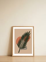 Modern Contemporary Botanical Art — framed, leaning against the wall thumbnail
